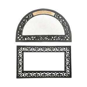 Halbkreis/Rechteck DIY Design Bedruckbare Personalisierte Logo Rutschfeste Fußmatte Sublimations-Blanko Gummi-Bodenmatte - Product Image 1