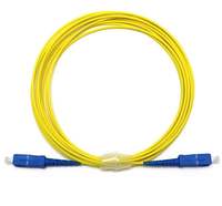 Cordons de raccordement à fibre à faible perte SC UPC à SC UPC Simplex G652D G657A1 A2 PVC LSZH SM 2.0mm 3.0mm