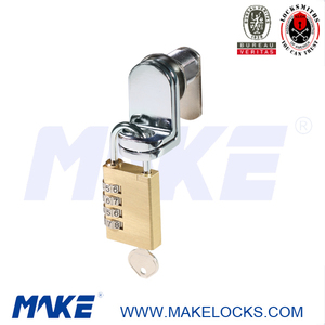 MK402-1 Serrure à came épaissie <span class=keywords><strong>de</strong></span> haute qualité, sans clé, avec boucle pour cadenas, pour casier <span class=keywords><strong>de</strong></span> gym, taille <span class=keywords><strong>de</strong></span> trou 19 mm - Product Image 5