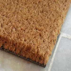 Machine Tufted PVC Rubber Vinyl Latex Backed Coconut Coco Coir Door Mats