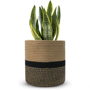 Home Storage 2021 Home Design Modern Home Decor Cotton Rope Plant Basket Woven Storage Basket