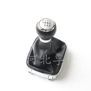 Housse en cuir pour pommeau de levier de vitesse de voiture, pour Polo 5, 6 vitesses, conception ergonomique - Product Image 3