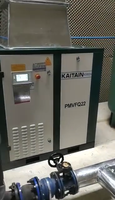 Compresseur d'air industriel à faible bruit 6/7/8/9 bars 22 kw à aimant permanent électrique à vis rotative