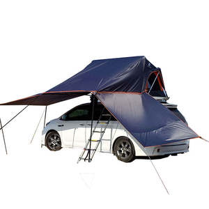 Tente de toit de voiture à coque souple personnalisée en gros Tente de toit de voiture SUV imperméable à l'eau Tente de voiture à écran solaire - Product Image 5