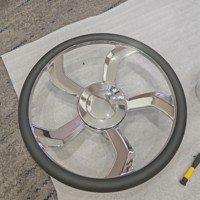 Jantes forgées XINGTU de luxe en 2 pièces, finition argent brossé avec lèvre chromée pour Rolls-Royce, Bentley, Maybach, Mercedes Classe S, S600