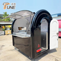 Remolque de Comida Multifuncional, Cocina Móvil, Camión de Catering con Equipamiento Completo para BBQ, Hamburguesas, Tacos, Café, Helados
