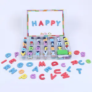 Ensemble d'aimants en caoutchouc pour alphabet de lettres magnétiques en PVC coloré
