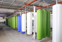 Réservoir de filtration à charbon actif en PRV (fibre de verre) pour le prétraitement de l'eau dans les installations commerciales et industrielles
