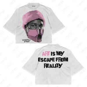 T-shirts à épaules tombantes Unisexe Sports Premium Regular Fit Heavyweight Factory Custom Wholesale Men's T-Shirt - Product Image 2