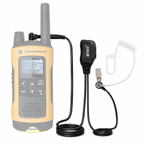 ชุดหูฟังแบบท่ออะคูสติกแบบขาเดียว OEM พร้อมปุ่ม PTT สำหรับวิทยุสื่อสาร T80 Extreme T92 Bodyguard ชุดหูฟังแบบท่ออากาศ - Product Image 2