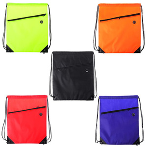 Mochila de poliéster reutilizable con cordón, bolsa de alta calidad con logotipo personalizado, se acepta logotipo personalizado, Oem promocional - Product Image 4