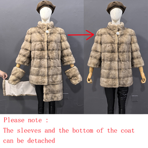 <span class=keywords><strong>Cappotto</strong></span> in Vera Pelliccia da <span class=keywords><strong>Donna</strong></span>, un Caldo e Naturale <span class=keywords><strong>Cappotto</strong></span> in <span class=keywords><strong>Visone</strong></span> per Autunno e Inverno, Giacca in Pelliccia di <span class=keywords><strong>Visone</strong></span> Personalizzazione all'Ingrosso - Product Image 5