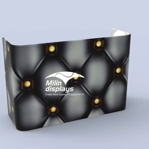 Cabine de façade <span class=keywords><strong>DJ</strong></span> super rapide portable 6X2X4ft retangular couverture de scrims réversibles cabine de panneau avant entourée de <span class=keywords><strong>DJ</strong></span> pour le mariage - Product Image 1