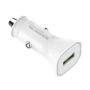 Somostel <span class=keywords><strong>A50</strong></span> <span class=keywords><strong>Cargador</strong></span> de coche rápido QC3.0 18W Adaptador de <span class=keywords><strong>cargador</strong></span> de coche de carga rápida Adaptador de viaje con luz LED <span class=keywords><strong>Cargador</strong></span> De Carro - Product Image 2