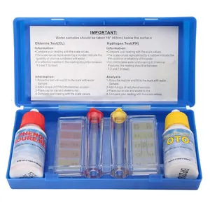 Conjunto padrão de ph e kit de teste de cloro e ph teste de água