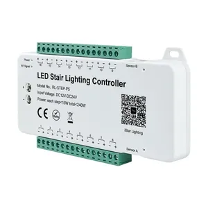 Profesyonel RL-STEP-P5 16 Adımlı Programlanabilir <span class=keywords><strong>LED</strong></span> Aydınlatma Kontrol Cihazı, APP Kontrolü ve <span class=keywords><strong>LED</strong></span> Şerit için Kablosuz Kumanda ile - Product Image 3