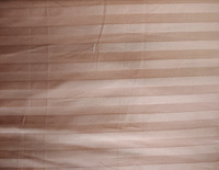 Vente en gros en usine personnalisation hôtel hôpital drap-housse 1cm rayure polyester tissu pour literie
