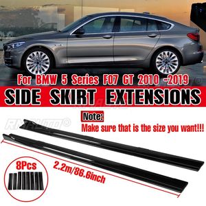 High Quality ABS 2.2m Side Bumper Skirts Extension Rocker Splitters Diffuser Winglet <b>Wings</b> for BMW 5 Series GT F07 2010-2019 - Product Image 1