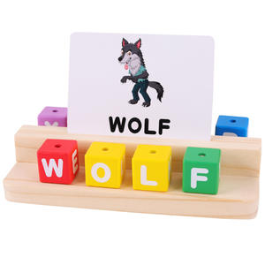 Tarjetas de Memoria con Letras del Alfabeto de Madera Montessori, Juegos de <span class=keywords><strong>Ortografía</strong></span>, Juguetes Educativos de Aprendizaje para Niños y Niñas - Product Image 4