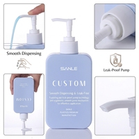 Shampooing cosmétique personnalisé 100ml Savon liquide Bouteilles carrées vides en plastique HDPE avec pompe