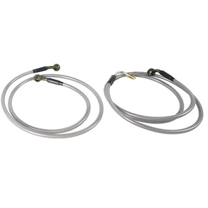 Tuyaux de frein tressés en acier inoxydable pour Polaris RZR, kit de mise à niveau avant et arrière, 1 paire - Product Image 2