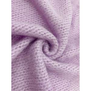 Fuzzy <b>Bolero</b> <b>Cardigan</b> Light Purple Women's Knit Sweater Outerwear - Product Image 4