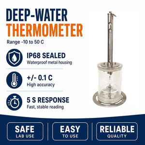 Thermomètre pour eaux profondes, mesure de température spécialisée, étude hydrologique, thermomètre mécanique pour eaux profondes - Product Image 1