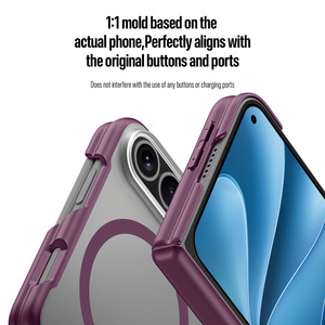 Funda Magnética para iPhone Duo, Transparente Esmerilada con Protección Completa de Bisagra, Antideslizante y Resistente a Golpes - Product Image 5