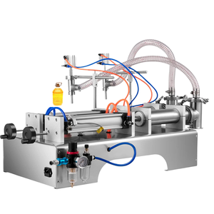 Machine de remplissage pneumatique automatique double tête de haute qualité pour liquides (lait, jus, boissons, produits chimiques) avec pompe à bouteilles intégrée - Product Image 1