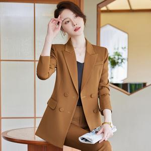Nuevo Conjunto <span class=keywords><strong>de</strong></span> Pantalones <span class=keywords><strong>de</strong></span> Traje Formal para <span class=keywords><strong>Mujer</strong></span>, Conjunto <span class=keywords><strong>de</strong></span> 2 Piezas, Elegante Traje <span class=keywords><strong>de</strong></span> Diseñador con Doble Botonadura - Product Image 3
