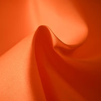 XJL-9 #   Tissu Orange Léger Extensible Résistant à l'Eau Séchage Rapide 50D 100% Polyester Mat Soie de Lait pour Vêtements Urbains et Doublures de Sacs