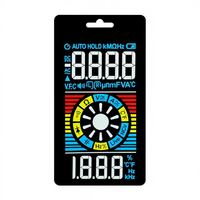 VA Multimeter LCD Display 91.0X62.0mm 5V Wide Temperature Range (-40~80) for Test Instruments