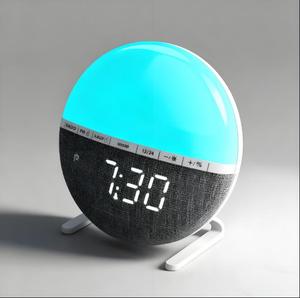핫 세일 시뮬레이션 일출 Led 시계 다채로운 빛 일어나 빛 침묵 지능형 전용 빛 알람 시계 일어나 - Product Image 1