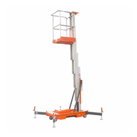 Einmast-Aluminium-Hydraulik-Hebebühne Tragbare Leiter mit 100-130kg Tragfähigkeit und 4-10m Hubhöhe