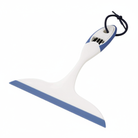 Brosse de nettoyage écologique en plastique avec brosse en nylon pour fenêtres de salle de bain, élimine facilement les bactéries et la saleté, indispensable, bleue