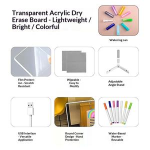 Yeni Akrilik Aydınlık Yazı Tahtası Yüksek Işık Geçirgenliği Taşınabilir çocuk Boyama El Yapımı DIY Grafiti - Product Image 5