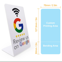Panneau NFC et code QR personnalisé pour avis clients, avec cartes de visite numériques, analyse des données et page d'accueil personnalisable