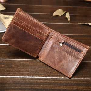 Modern Men's Leather Wallet European Style Ultra Fine Leather <b>Slim</b> Long Wallet Corporate Business <b>Storage</b> Function - Product Image 4