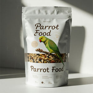 Bolsa de comida para loros personalizada con cremallera para mascotas, embalaje de comida para pájaros, peces, hámster, Paloma, loros, bolsa grande de comida para pájaros - Product Image 6