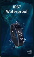 Pulsera Inteligente Android W5U con Personalización de Fábrica, Pantalla IPS, Resistente al Agua IP67, Carga USB, Fecha, Hora, Calorímetro, Monitorización de Pasos y Sueño