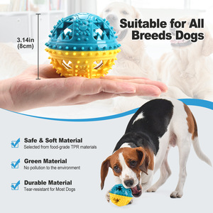 Juguete Masticable para Perros TPR Más Vendido, Pelota Chillona - Pelota Interactiva para Limpiar los Dientes y Alimentar, Resistente para Masticadores Agresivos - Product Image 2