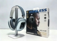 Casque sans fil supra-auriculaire MAX 600 avec chipset JL, étanche IPX-3, moule privé, affichage numérique RGB, fente pour carte TF, pliable