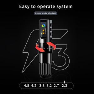 Penna per macchina tatuaggio senza fili 2.3-4.5mm regolabile professionale - Product Image 6