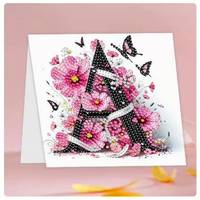 Nouvelles cartes de vœux DIY 5D à peindre au diamant avec enveloppes, art décoratif en strass pour offrir