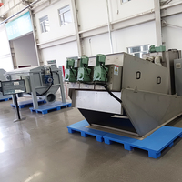 Machine de traitement des eaux usées, séparateur de boues DAF, presse à disques multiples, déshydrateur de boues à vis