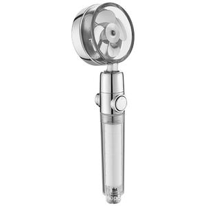 Nouveau Style bouton d'eau à guichet unique <span class=keywords><strong>Turbo</strong></span> ventilateur pommeau de douche à main haute <span class=keywords><strong>pression</strong></span> PP coton filtre ABS plastique salle de bain <span class=keywords><strong>robinet</strong></span> coloré - Product Image 1