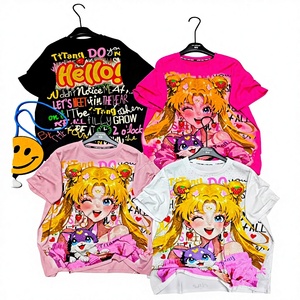 Camiseta de Anime Unisex Personalizada, 100% Algodón Tejido, Transpirable, Anti-Pilling, Anti-Arrugas, Hombros Anchos, Estampado Casual Digital - Product Image 2