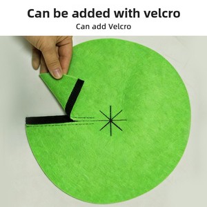 X135 Tapis <span class=keywords><strong>de</strong></span> protection en tissu non tissé, couverture pour plantes, barrière anti-mauvaises herbes, anneau <span class=keywords><strong>de</strong></span> paillis dégradable pour arbres - Product Image 4