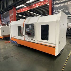 Токарный станок с ЧПУ TCK50, горизонтальный, с плоской станиной, цифровой, для обработки металла, высококачественный, автоматический - Product Image 2
