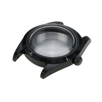 316L Edelstahl Hochwertiges 38mm Slim-Gehäuse mit Top-Hat-Glas und Schraubverschluss, austauschbare Lünette, passend für NH34 NH35 NH36 Uhrengehäuse